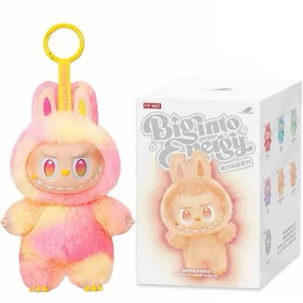 Pop Mart Labubu Pink and Yellow Plush Toy